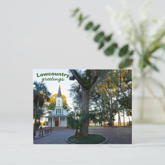 May River Chapel Palmetto Bluff Bluffton SC Briefkaart (Staand voorkant)