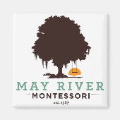 May River tree logo magneet (Voorkant)