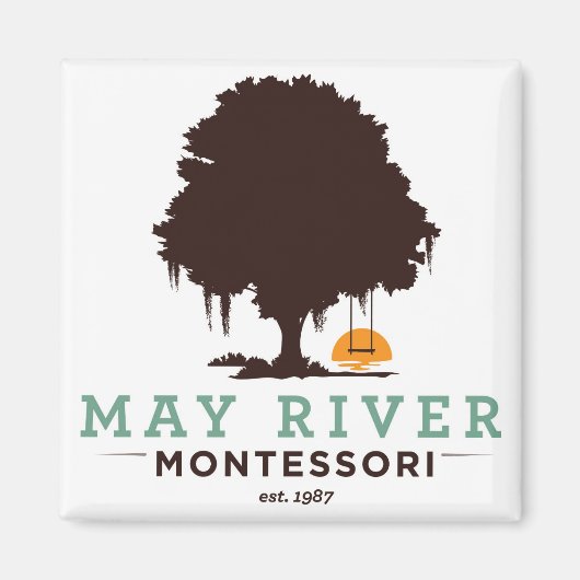 May River tree logo magneet (Voorkant)