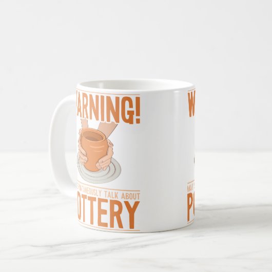 May Spontaneously Talk About Pottery Wheel Hobby P Koffiemok (Voorkant links)