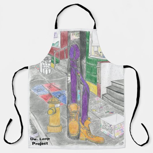 "May Street" paarse bewustzijn Schort (Voorkant)