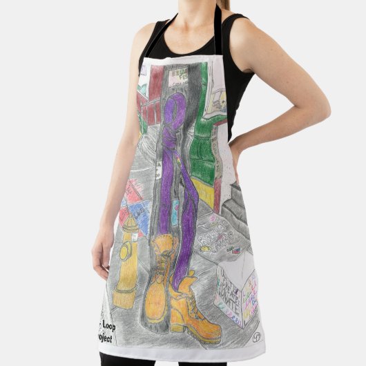 "May Street" paarse bewustzijn Schort (Insitu)