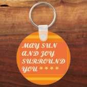 May Sun en Joy Surround je bemoedigend Sleutelhanger (Voorkant)