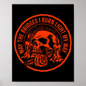 May The Bridges I Burn Light My Way  Poster (Voorkant)