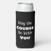 May the Course be with You | Disc Golf Humor Seltzer Blikjeskoeler (Seltzer Achterkant)