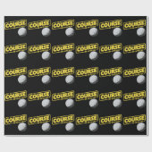 May The Course Be With You Funny Golf Golfing Cadeaupapier (Vlak)