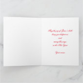 "May the Joy of Jesus" Kerst Wenskaart Kaart (Binnen)