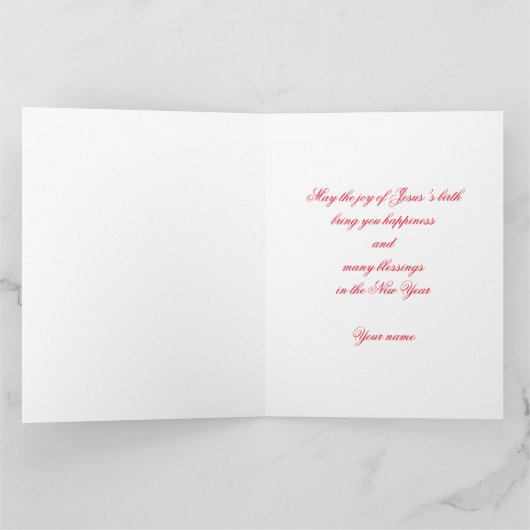 "May the Joy of Jesus" Kerst Wenskaart Kaart (Binnen)