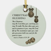 MAY THE LORD BLESS YOU Christian Christmas Keramisch Ornament (Voorkant)