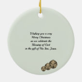 MAY THE LORD BLESS YOU Christian Christmas Keramisch Ornament (Achterkant)