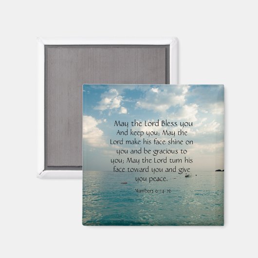 May The Lord Bless You Magneet (Voorkant / Achterkant)