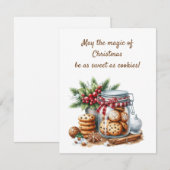 🍪 May the Magic of Christmas Be as Sweet as Cook Kaart (Voorkant / Achterkant)