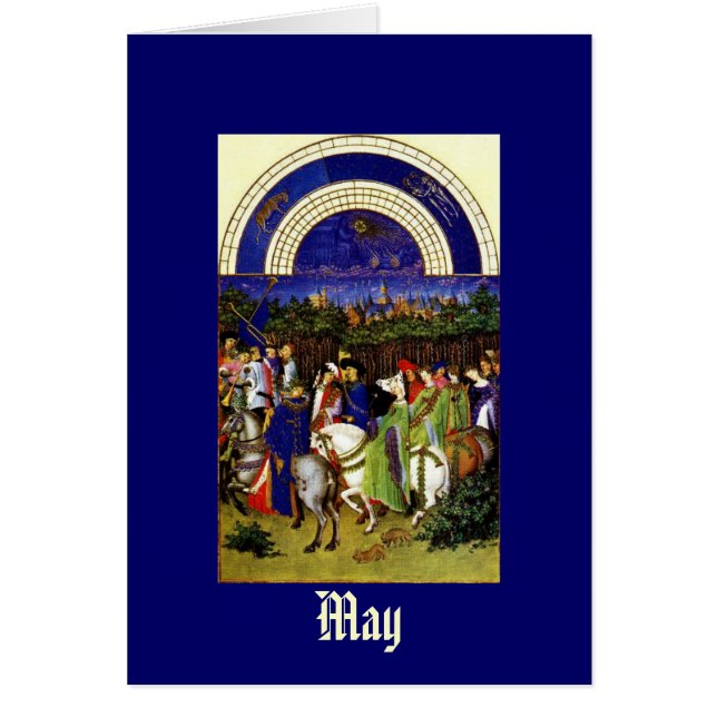 May - the Tres Riches Heures du Duc de Berry (Voorkant)