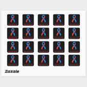 May-Thurner Syndrome Advocate Black Square Sticker (Vel)