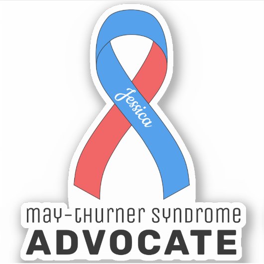 May-Thurner Syndrome Advocate Vinyl Sticker (Voorkant)