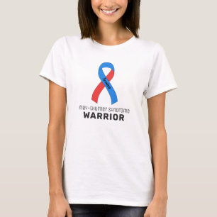 May-Thurner Syndrome Warrior Ribbon White T-Shirt
