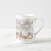 May you always be protected by God's love  Porselein Kop (Rechts)