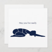 May You Live Easily Art Card Feestdagenkaart (Voorkant / Achterkant)