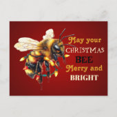 May Your Christmas BEE Merry and BRIGHT Briefkaart (Voorkant)
