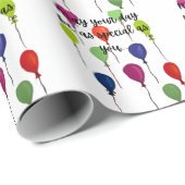 May your day be special colourful balloons cadeaupapier (Rol Hoek)