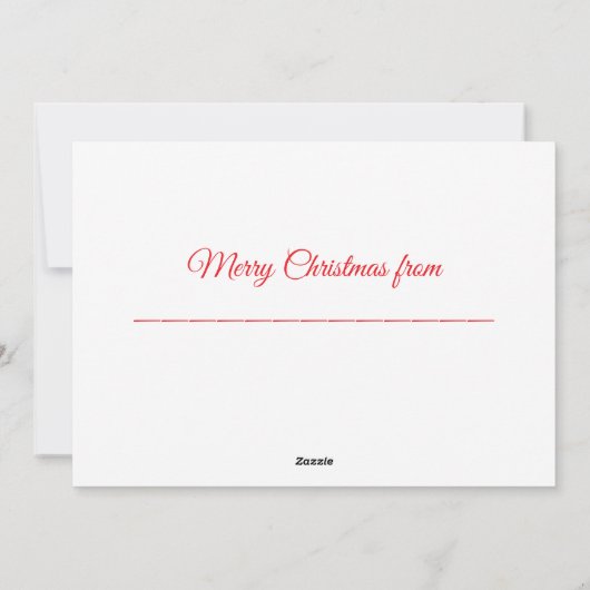 May Your Days Be Merry and Bright Feestdagenkaart (Achterkant)