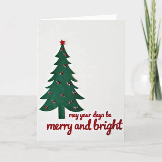 May Your Days Be Merry and Bright Kaart (Voorkant)