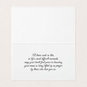 May Your Heart Find Peace/Sympathy Thinking of You Kaart (Binnenkant ongevouwen)