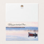 May Your Heart Find Peace/Sympathy Thinking of You Kaart (Buitenkant ongevouwen)