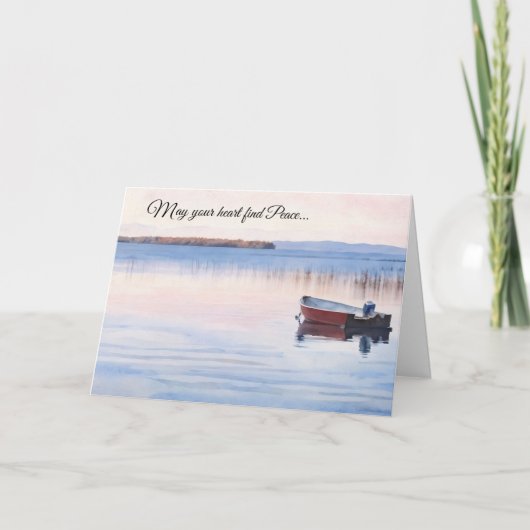 May Your Heart Find Peace Sympathy/Thinking of You Kaart (Voorkant)