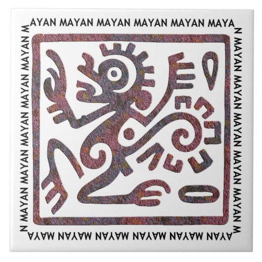 Maya-aapsymbool Tegeltje (Voorkant)