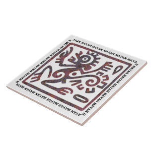 Maya-aapsymbool Tegeltje