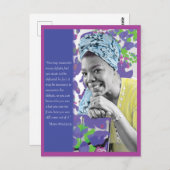 Maya Angelou briefkaart (Voorkant / Achterkant)