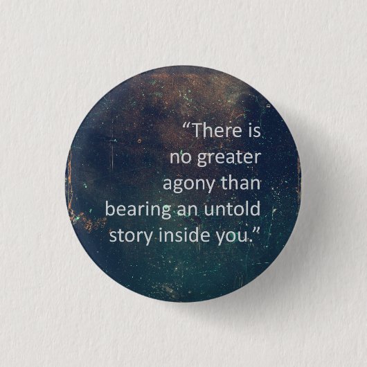 Maya Angelou Writing Quote Ronde Button 3,2 Cm (Voorkant)