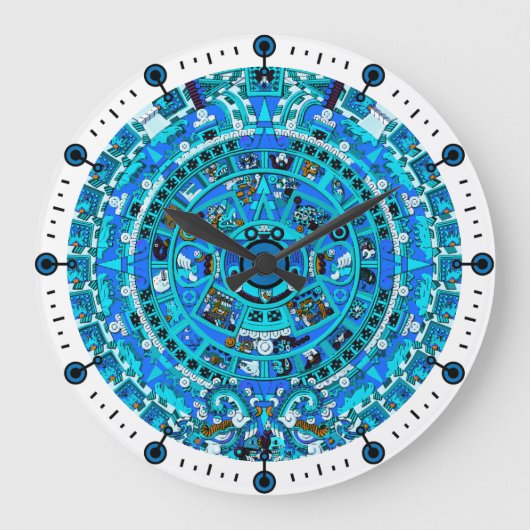 Maya Aztec Calendar 2012 Wall Clock Grote Klok (Voorkant)