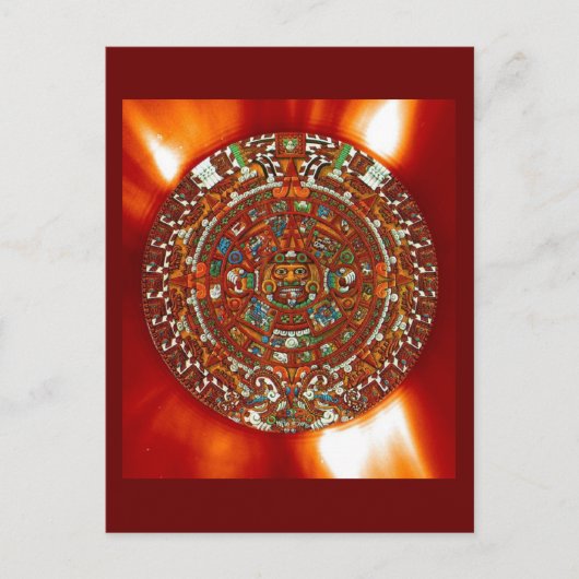 maya aztec calendar briefkaart (Voorkant)
