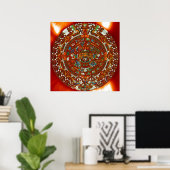 Maya Aztec Calendar Poster (Thuiskantoor)