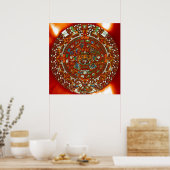 Maya Aztec Calendar Poster (Keuken)