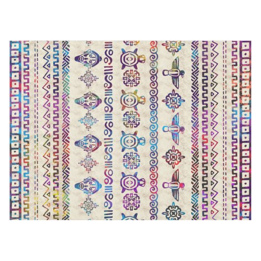 Maya / Aztec Gentle Waterverf Tafelkleed (Voorkant (Horizontaal))