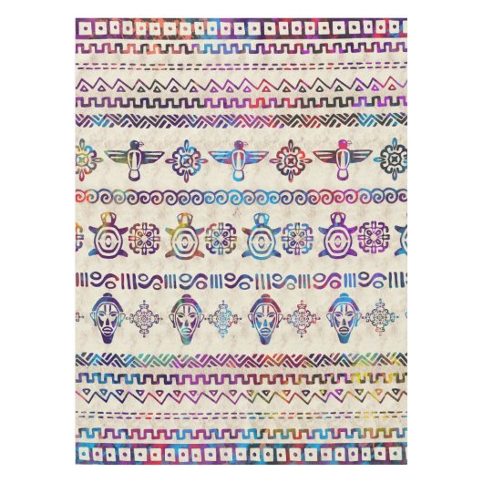 Maya / Aztec Gentle Waterverf Tafelkleed (Voorkant)