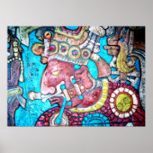 Maya Aztec Indian High Priest Mexican Art Poster (Voorkant)