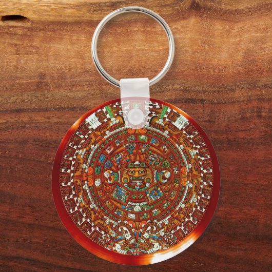 maya aztec kalender sleutelhanger (Voorkant)