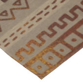 Maya / Aztec patroon Brand goud op canvas Tafelkleed (Gekanteld)