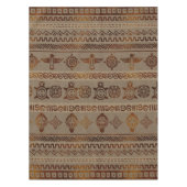 Maya / Aztec patroon Brand goud op canvas Tafelkleed (Voorkant)
