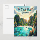 Maya-baai Thailand Briefkaart (Voorkant / Achterkant)