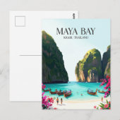 Maya-baai Thailand Briefkaart (Voorkant / Achterkant)