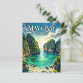 Maya-baai Thailand Briefkaart (Staand voorkant)