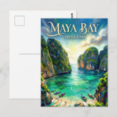 Maya-baai Thailand Briefkaart (Voorkant / Achterkant)
