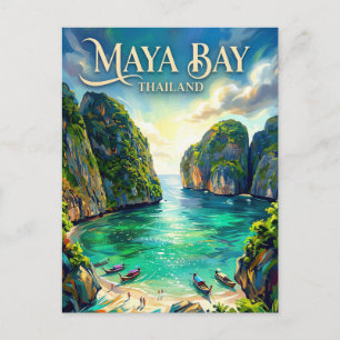 Maya-baai Thailand Briefkaart
