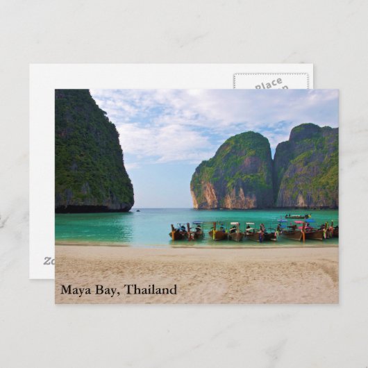 Maya Bay, Thailand Briefkaart (Voorkant / Achterkant)