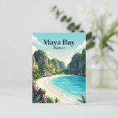 Maya Bay Thailand Briefkaart (Staand voorkant)